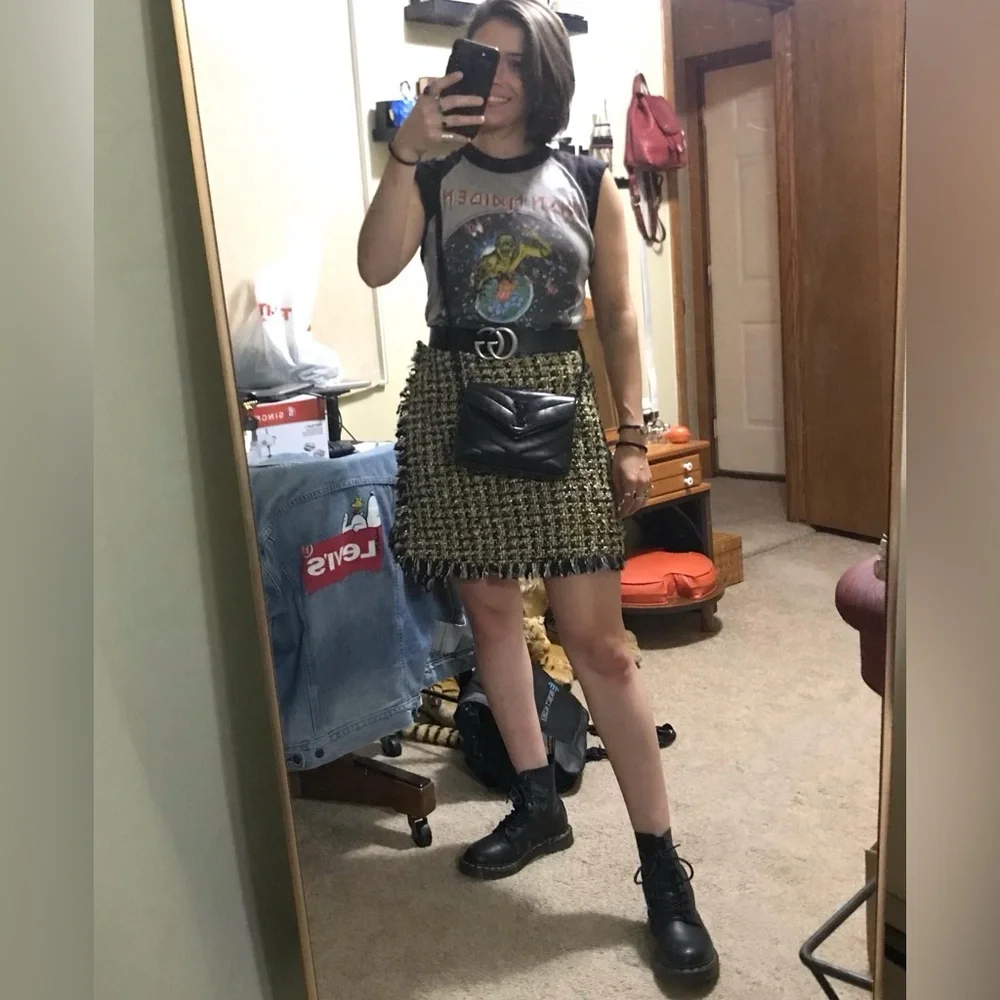 NEW NBD X REVOLVE Orion Tweed Wrap Skirt - Picture 9 of 9